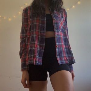 TOPSHOP washed out flannel shirt